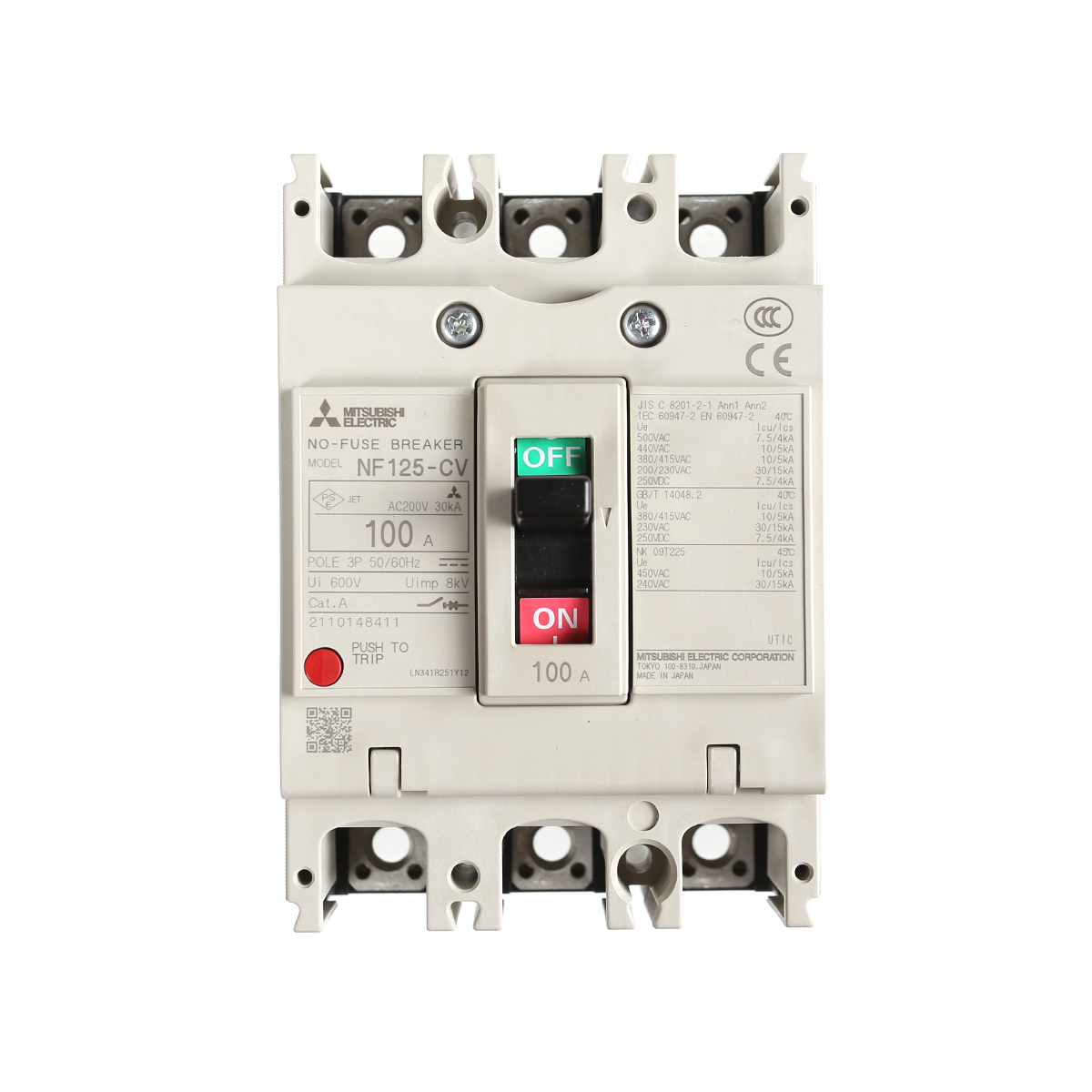 เมนเบรกเกอร์ 3P NF63-CV