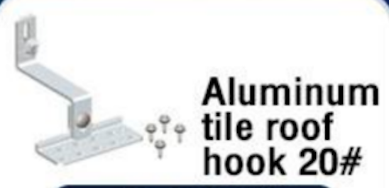 Aluminum tile roof hook 20#