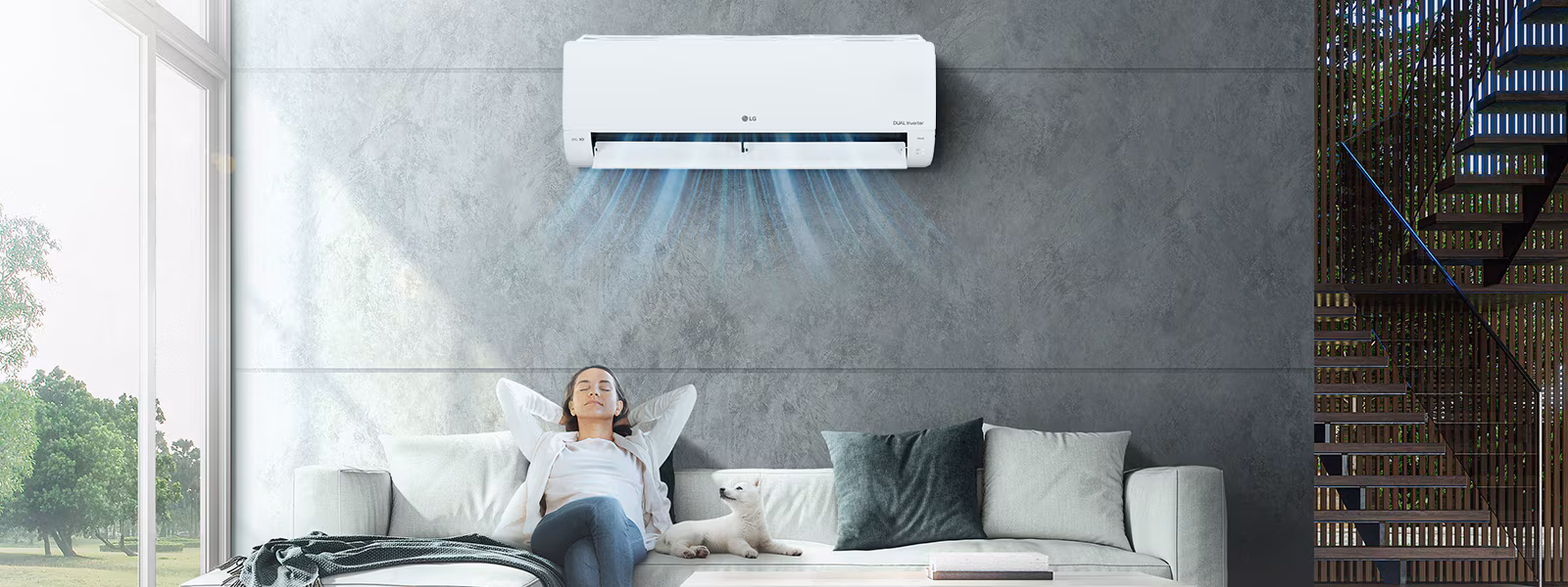 เครื่องปรับอากาศ แอลจี DUALCOOL SMART ระบบ Dual Inverter + Wi-Fi (IXY) รูปที่ 4
